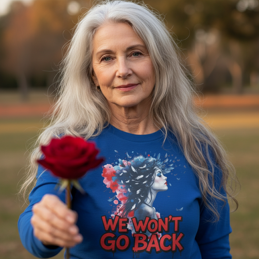 We Won't Go Back Portrait with Rose